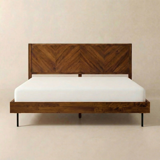 WoodSpire Alander Solid Wood Bed Frame