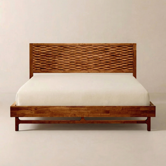 WoodSpire Elara Solid Wood Bed Frame