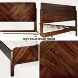 Rorns Bifrost Platform Bed Frame With Headboard for Modern Bedrooms