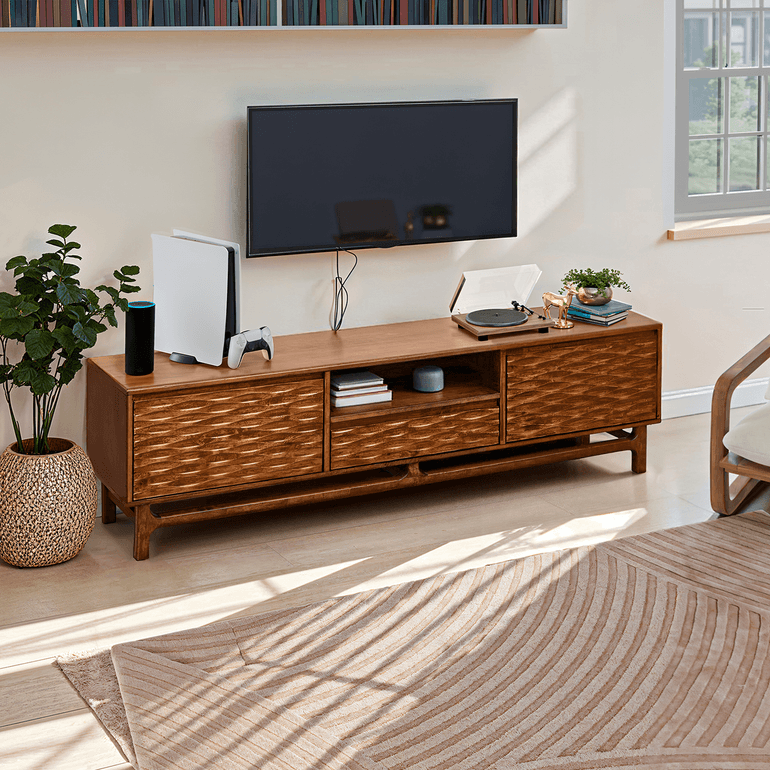 WoodSpire Elara Solid Wood TV Stand