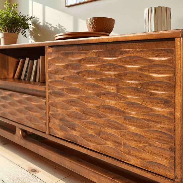 WoodSpire Elara Solid Wood TV Stand