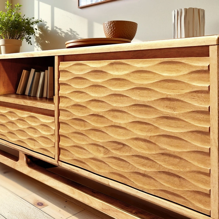 WoodSpire Elara Solid Wood TV Stand