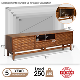 WoodSpire Elara Solid Wood TV Stand