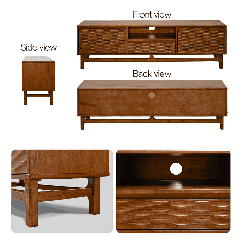 WoodSpire Elara Solid Wood TV Stand