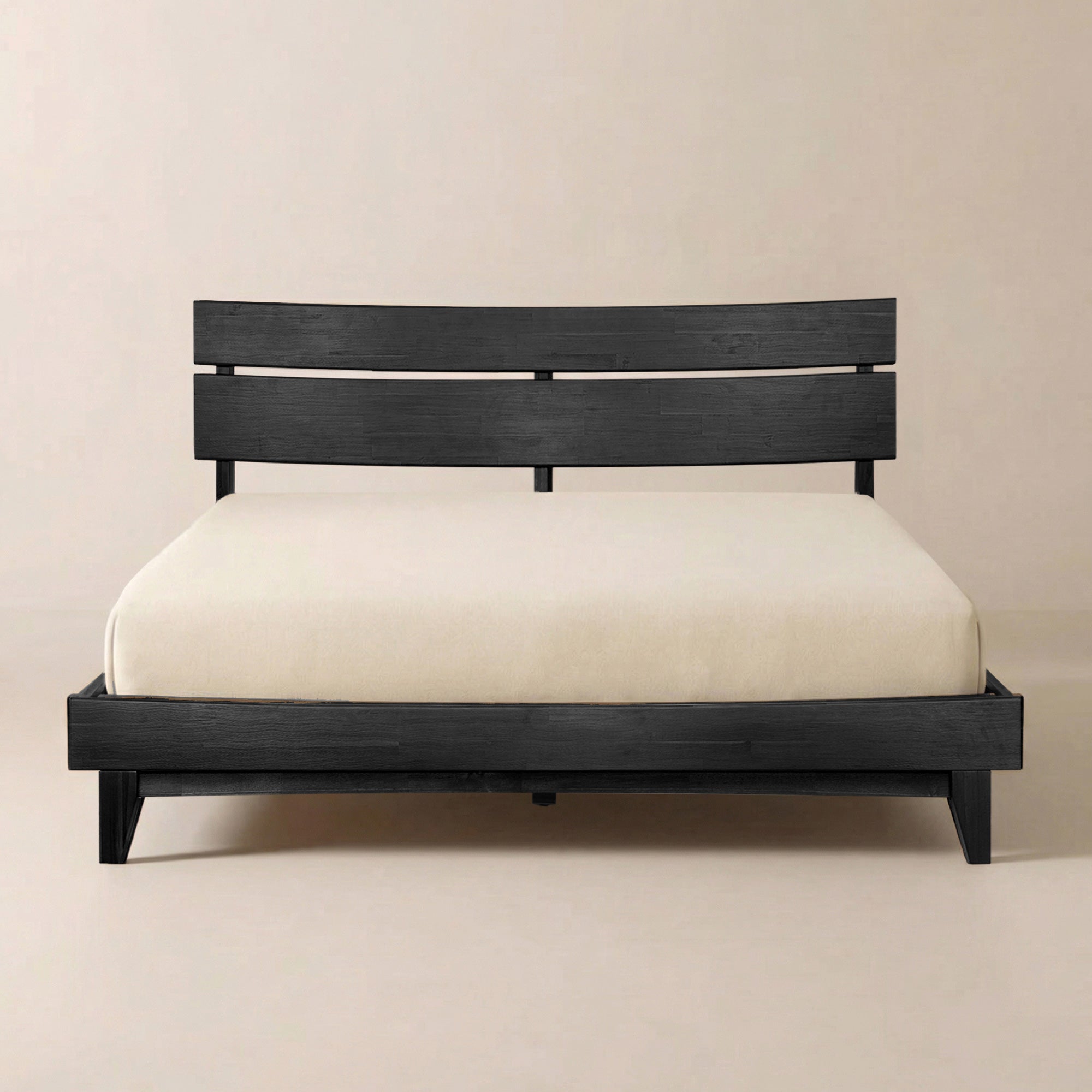 [Buy 1 Get 1] WoodSpire Aurora Solid Wood Bed Frame & Nightstand
