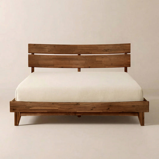 WoodSpire Aurora Solid Wood Bed Frame