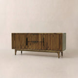 WoodSpire Bosk Wood Fluted TV Stand