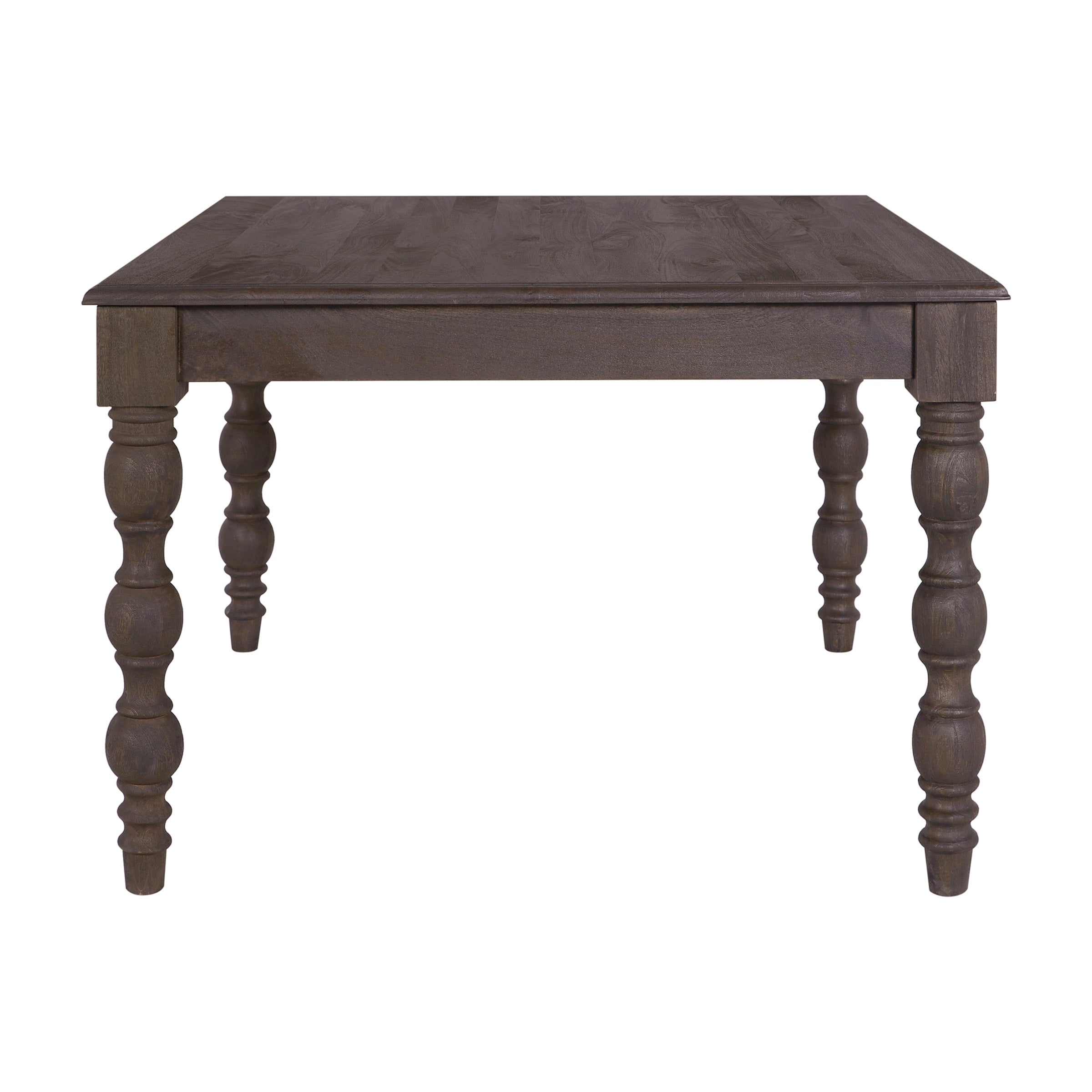 French Country 48" Square Dining Table, Coffee Brown