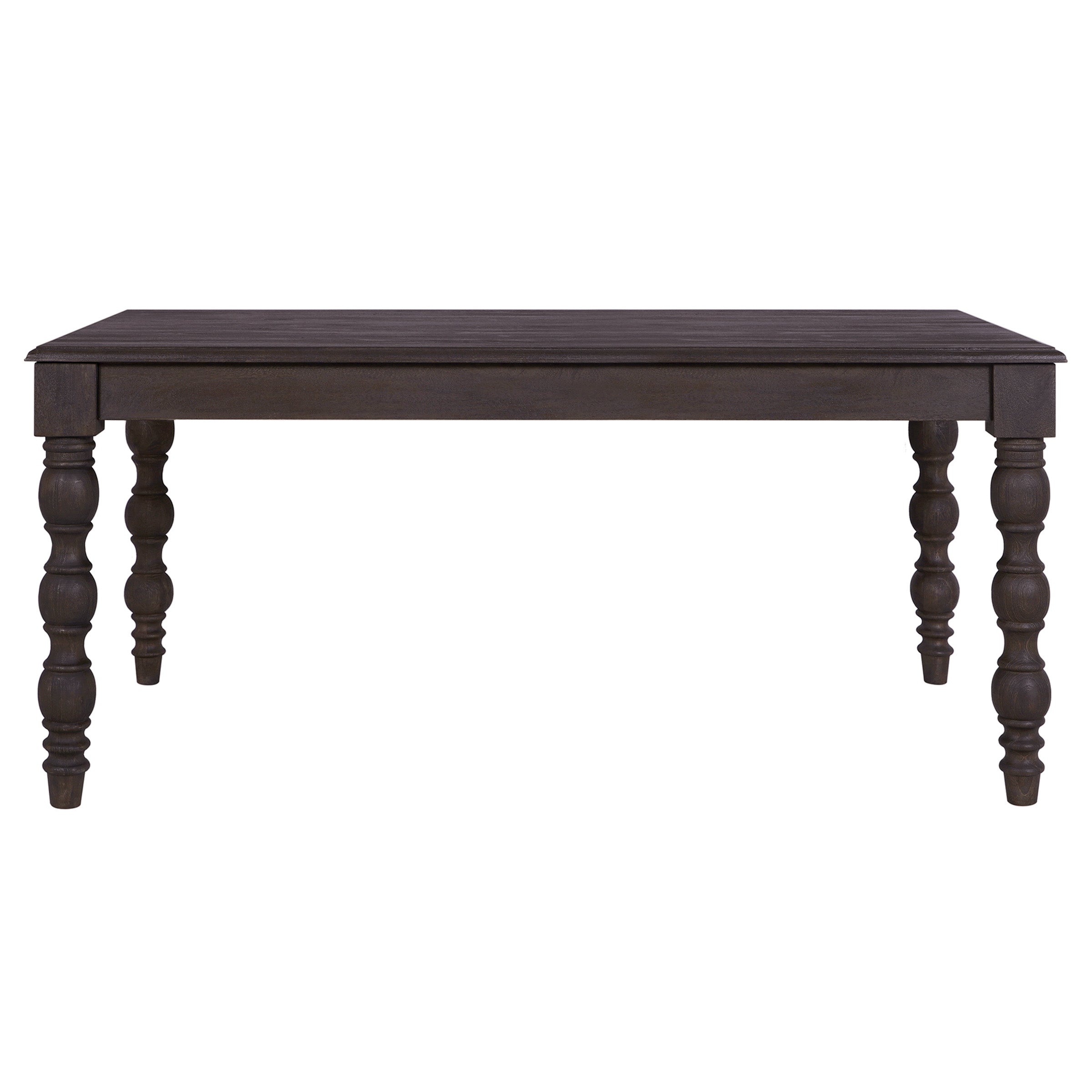 French Country 72" Rectangular Dining Table, Coffee Brown