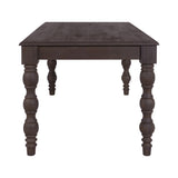 French Country 84" Rectangular Dining Table, Coffee Brown