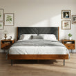 Acacia Astoria Upholstered Solid Wood Bed Frame for Elegant Bedrooms
