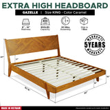 Rorns Gazelle Platform Bed Frame With Headboard for Ultimate Comfort