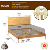 Acacia Haven Deluxe Wood Platform Bed Frame for Ultimate Comfort and Style