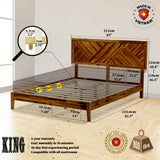 Acacia Sierra Deluxe Solid Wood Bed Frame