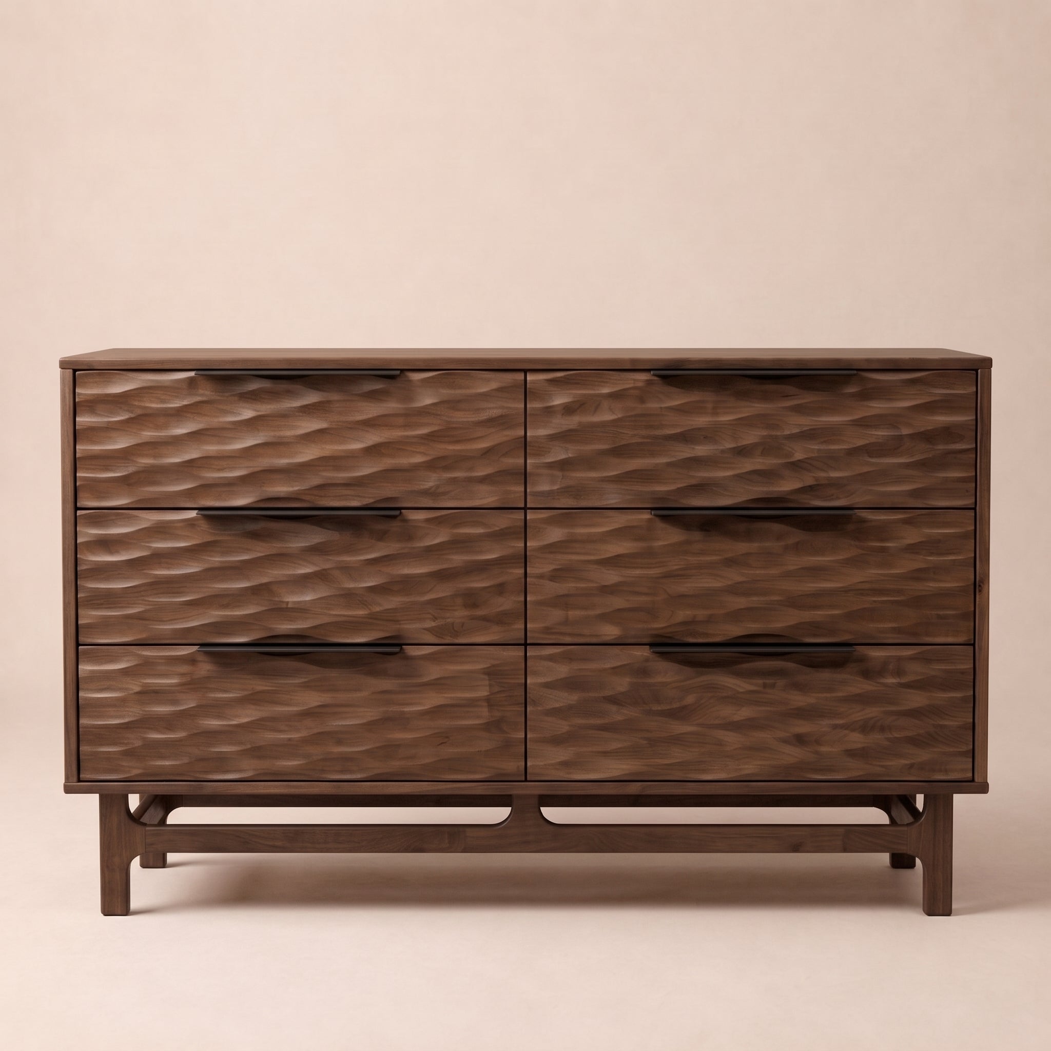 WoodSpire Elara Solid Wood Dresser with 6 Drawers