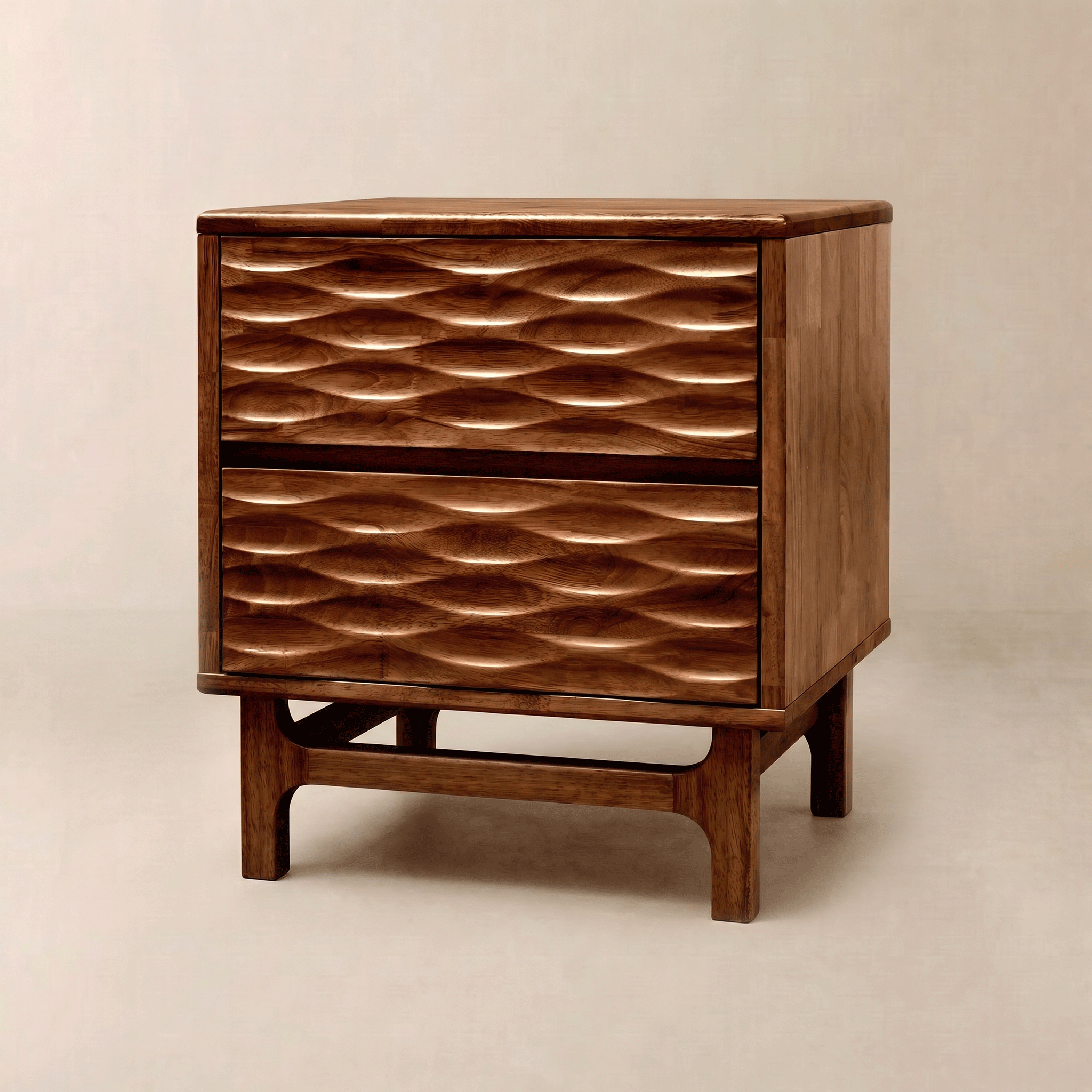 WoodSpire Elara Solid Wood Nightstand