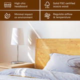Acacia Haven Deluxe Wood Platform Bed Frame for Ultimate Comfort and Style