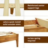 Acacia Haven Deluxe Wood Platform Bed Frame for Ultimate Comfort and Style