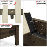 Acacia Sierra Deluxe Solid Wood Bed Frame