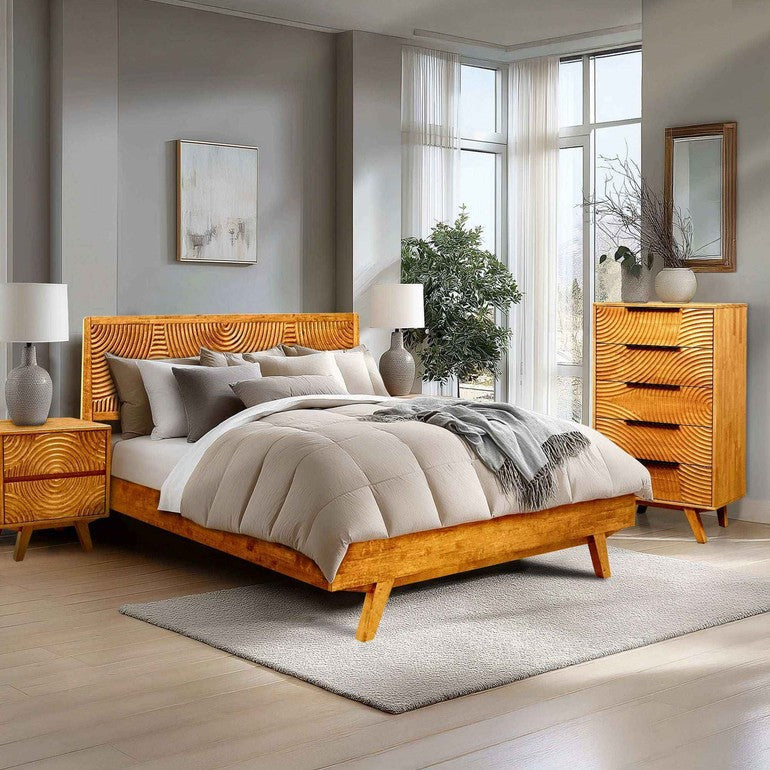 Acacia Harmony Dresser with 5 Drawers for Stylish Storage Solutions