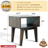 Acacia Serena Solid Wood Nightstand - Elegant and Durable Bedside Storage