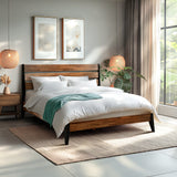 Acacia Emery Solid Wood Bed Frame - Stylish and Durable Acacia Wood Design for Your Bedroom