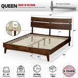 Acacia Solid Wood Bed Frame - Aurora Style for a Stylish Bedroom