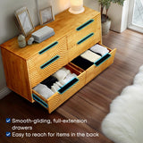 Acacia Harmony Dresser with 6 Drawers for Stylish Storage