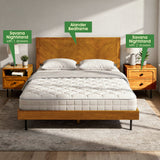 Acacia Savana Mid-Century Modern Single Drawer Solid Wood Nightstand