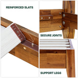 Acacia Emery Solid Wood Bed Frame - Stylish and Durable Acacia Wood Design for Your Bedroom