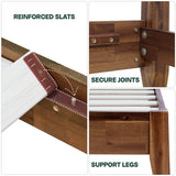 Acacia Emery Solid Wood Bed Frame - Stylish and Durable Acacia Wood Design for Your Bedroom