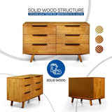 Acacia Harmony Dresser with 6 Drawers for Stylish Storage