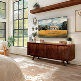 Acacia Harmony TV Stand with Storage for TVs up to 80 Inches