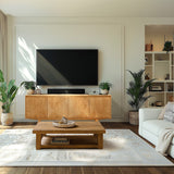 Acacia Harmony TV Stand with Storage for TVs up to 80 Inches