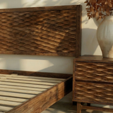 Acacia Elara Platform Bed Frame with Headboard - Stylish and Durable Design