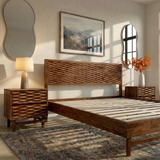 Acacia Elara Platform Bed Frame with Headboard - Stylish and Durable Design