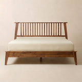 [Buy 1 Get 1] WoodSpire Kaylin Solid Wood Bed Frame & Nightstand