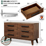 Acacia Legacy Solid Wood Dresser for Timeless Elegance and Durability