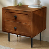 Acacia Savana Mid-Century 2 - Drawer Solid Wood Nightstand