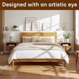 Acacia Haven Deluxe Wood Platform Bed Frame for Ultimate Comfort and Style