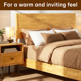 Acacia Haven Deluxe Wood Platform Bed Frame for Ultimate Comfort and Style