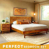 Acacia Elara Nightstand with 2 Drawers - Stylish Storage Solution