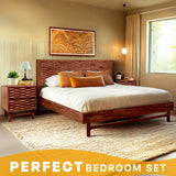 Acacia Elara Nightstand with 2 Drawers - Stylish Storage Solution