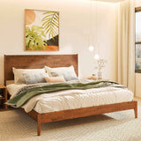 Acacia Haven Deluxe Wood Platform Bed Frame for Ultimate Comfort and Style